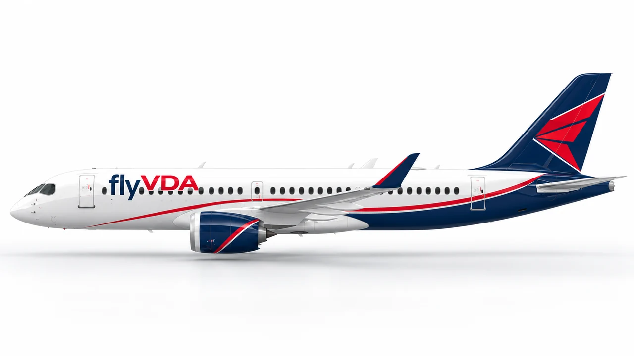 Airbus A220-100 / A220-300 in flyVDA livery