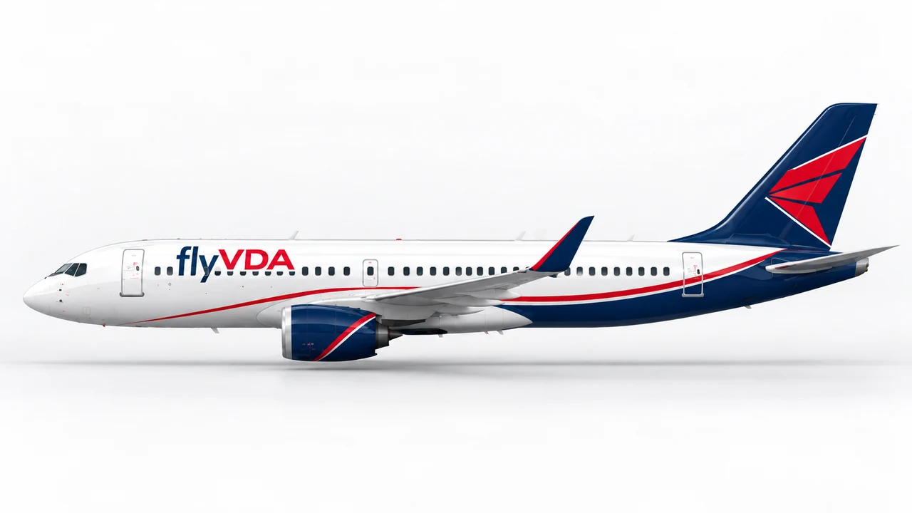 Boeing B738 in flyVDA livery