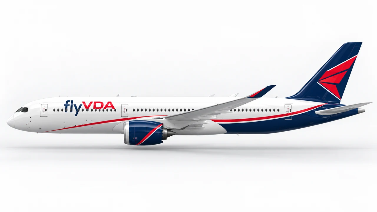 Boeing B787-9 Dreamliner in flyVDA livery